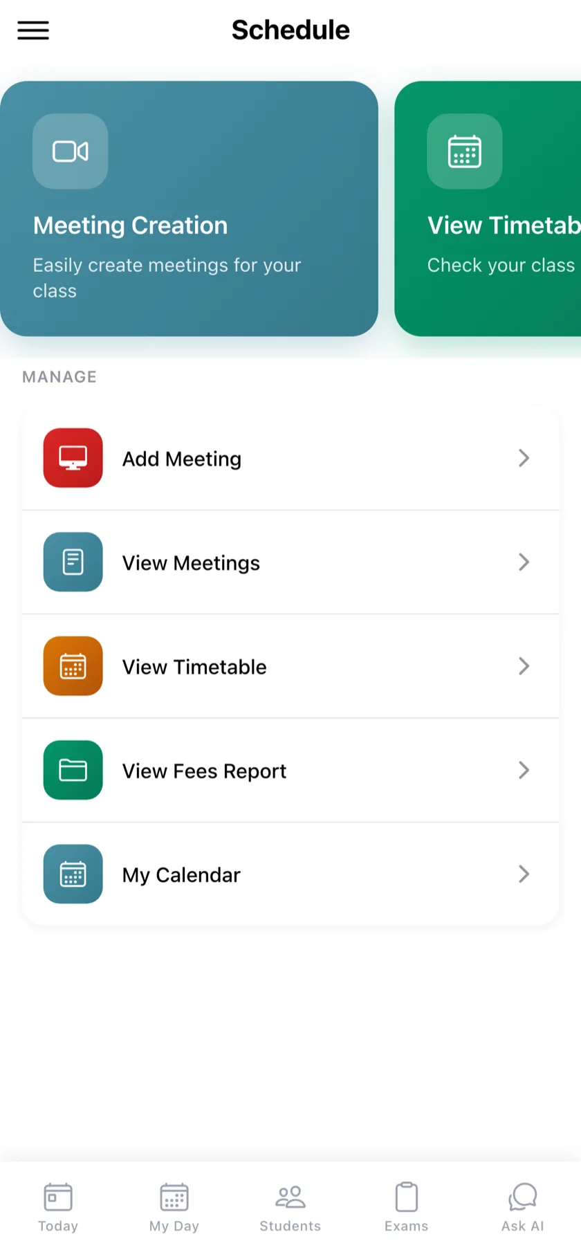 Schedule Management