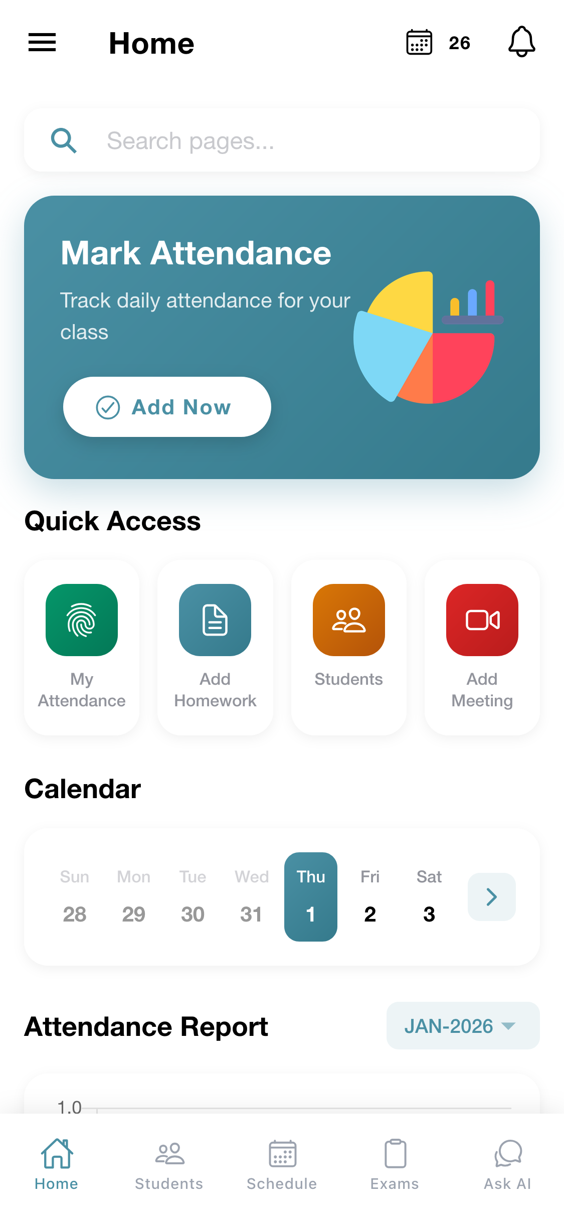 Teacher Dashboard